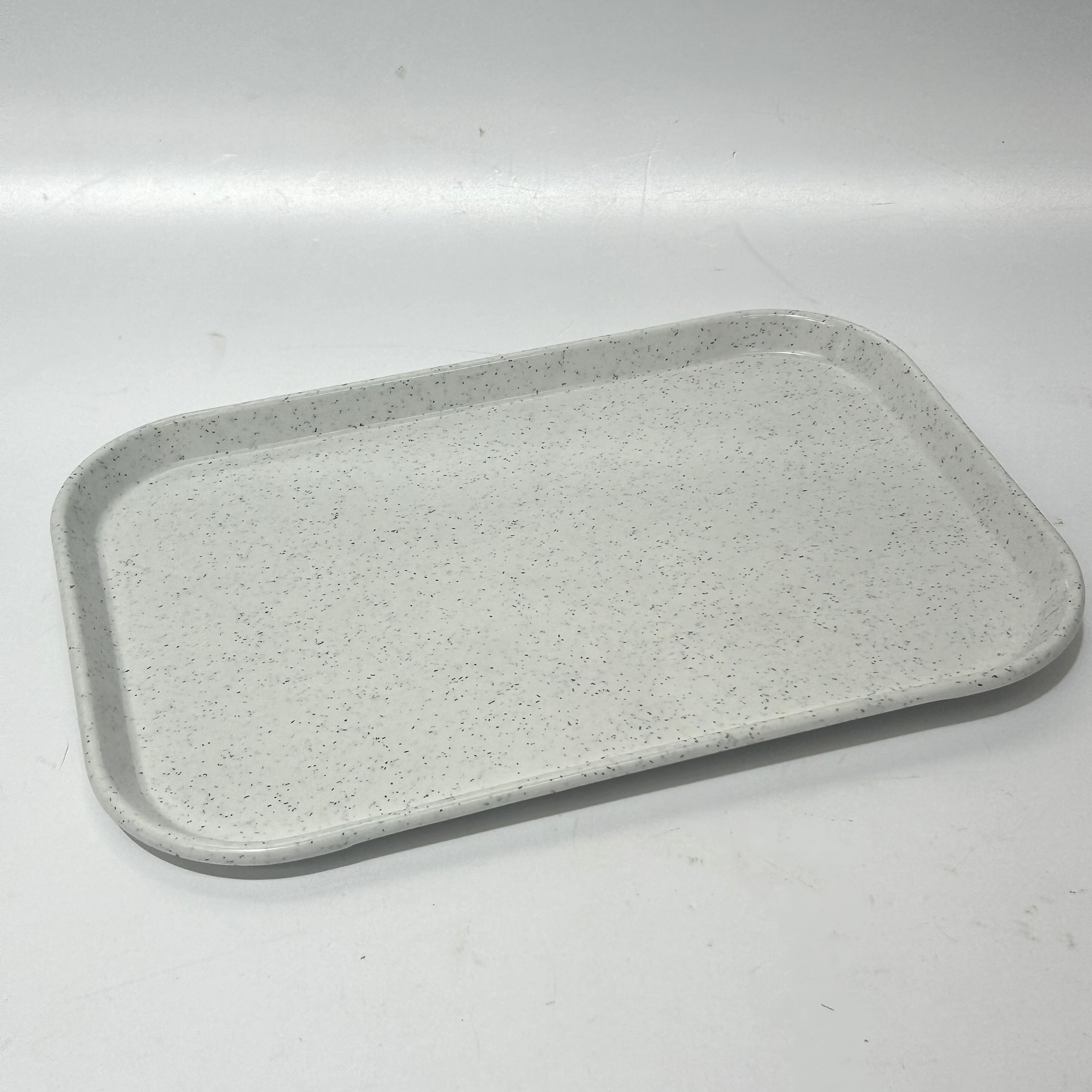 TRAY, Grey Speckled Cafeteria Style